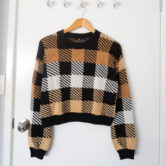 Jay Jays Sweaters - Jay Jays Pattern Knit Crew Neck Jumper Sweater